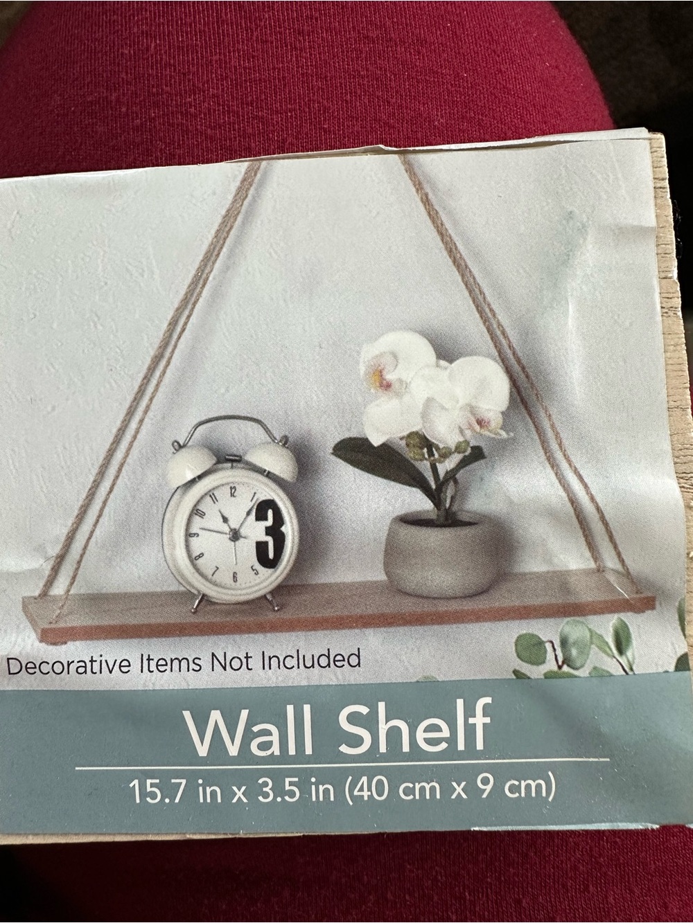 ☀️ 3/$10 Wall Shelf in Natural Wood and rope Home Wall Decor ( see description)